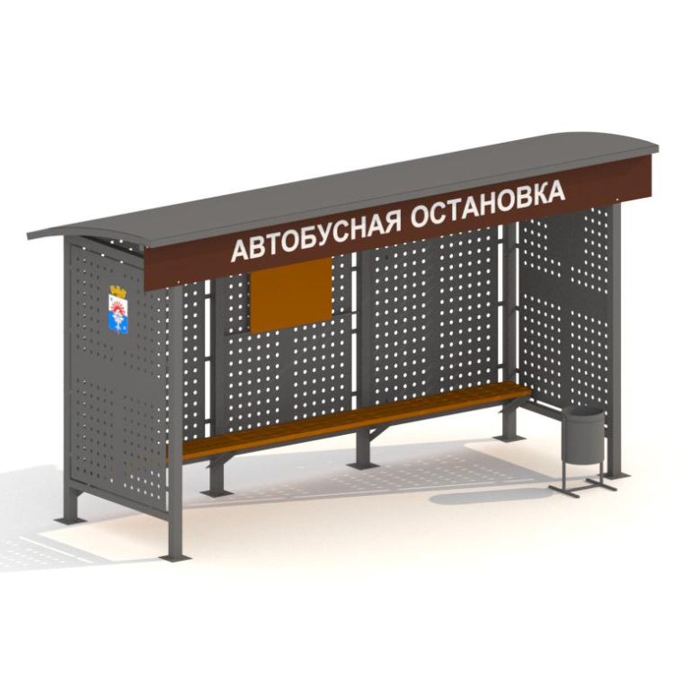 МАФ | Остановочный комплекс с перфорацией (5000х1700х2700)